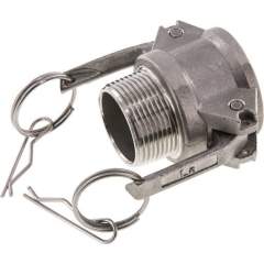 Kamlock-Kupplung (B) R 1-1/4"(AG), Edelstahl (1.4408)