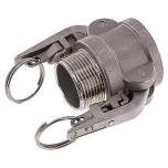 Sicherheits-Kamlock-Kupplung (B) R 1-1/4"(AG), Edelstahl (1.4408)