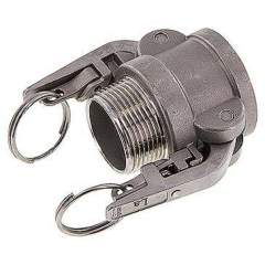 Sicherheits-Kamlock-Kupplung (B) R 1-1/4"(AG), Edelstahl (1.4408)