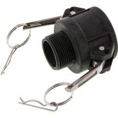 Kamlock-Kupplung (B) R 1-1/4"(AG), Polypropylen