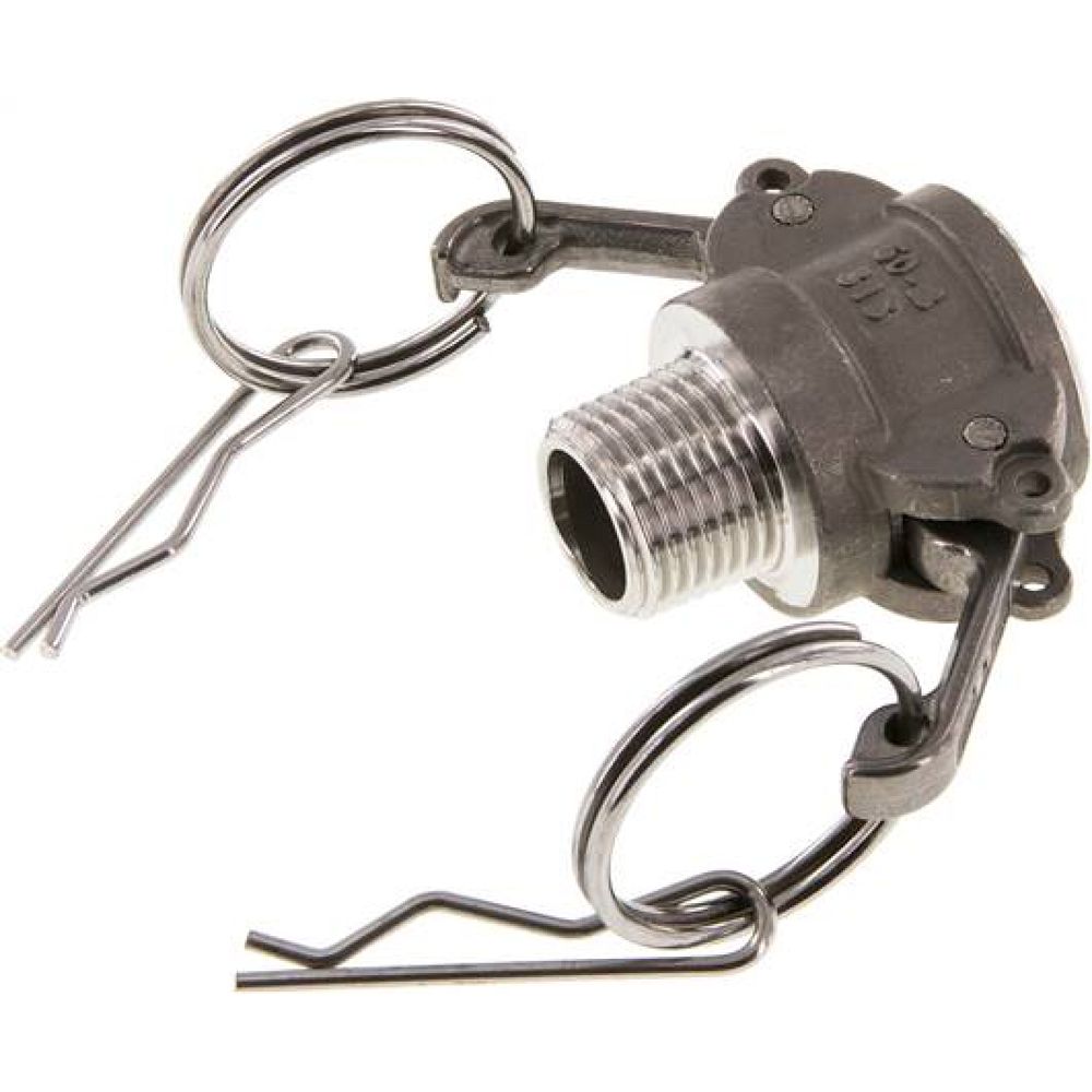 Kamlock-Kupplung (B) R 1/2"(AG), Edelstahl (1.4408)