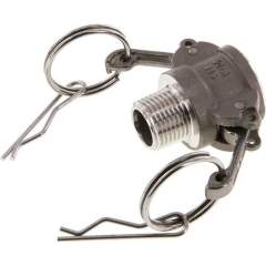 Kamlock-Kupplung (B) R 1/2"(AG), Edelstahl (1.4408)