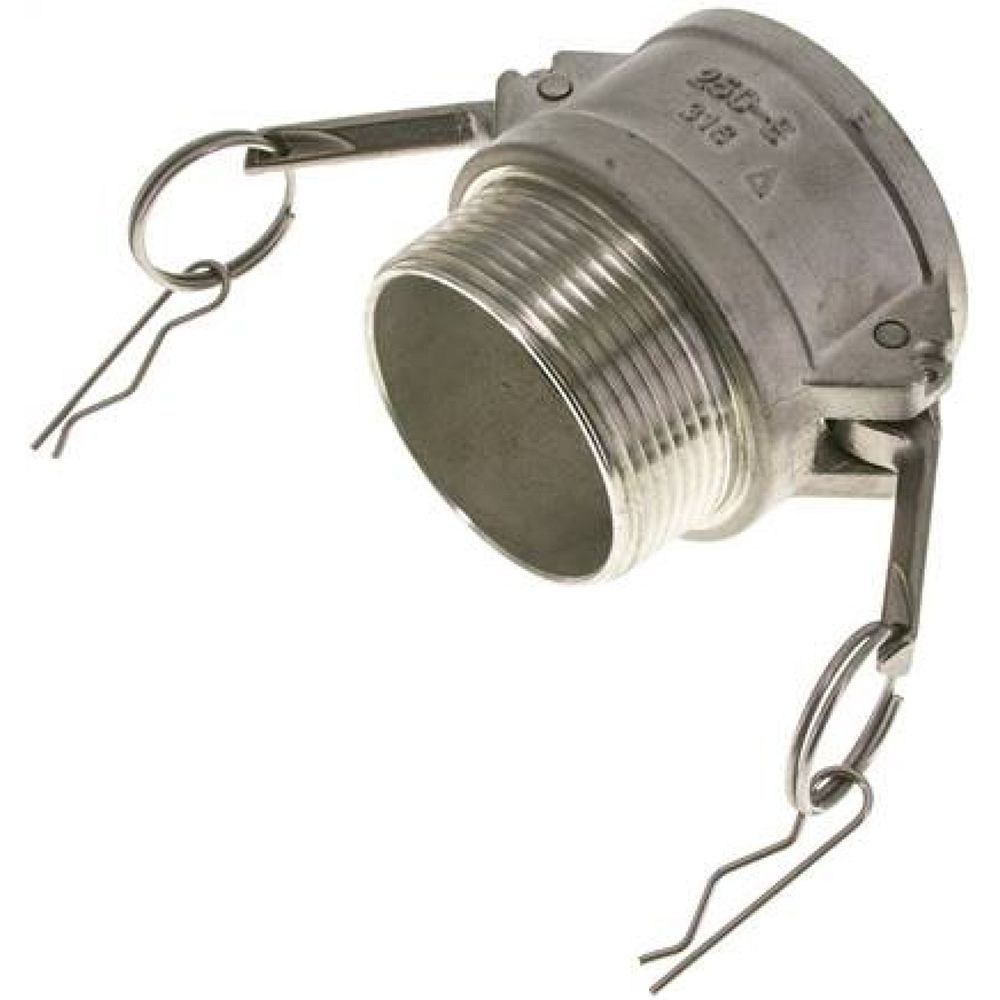 Kamlock-Kupplung (B) NPT 2-1/2"(AG), Edelstahl (1.4408)