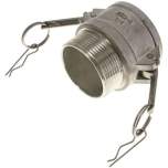 Kamlock-Kupplung (B) NPT 2-1/2"(AG), Edelstahl (1.4408)