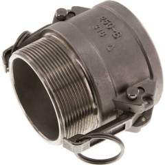 Sicherheits-Kamlock-Kupplung (B) R 2-1/2"(AG), Edelstahl (1.4408)