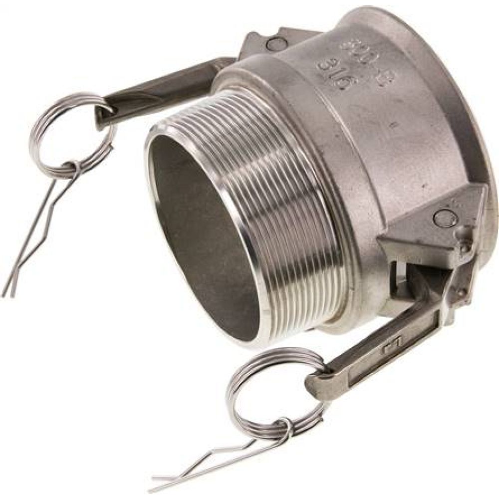 Kamlock-Kupplung (B) R 3"(AG), Edelstahl (1.4408)