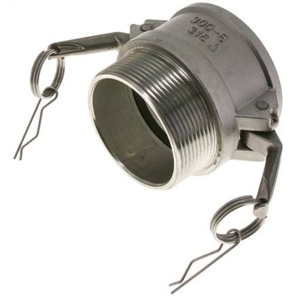 Kamlock-Kupplung (B) NPT 3"(AG), Edelstahl (1.4408)