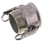 Sicherheits-Kamlock-Kupplung (B) R 3"(AG), Edelstahl (1.4408)