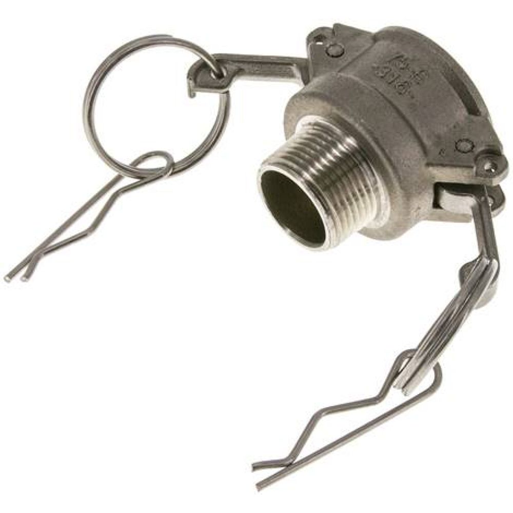 Kamlock-Kupplung (B) NPT 3/4"(AG), Edelstahl (1.4408)