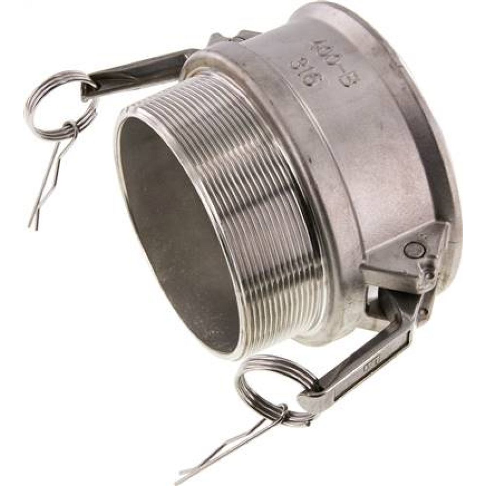 Kamlock-Kupplung (B) R 4"(AG), Edelstahl (1.4408)
