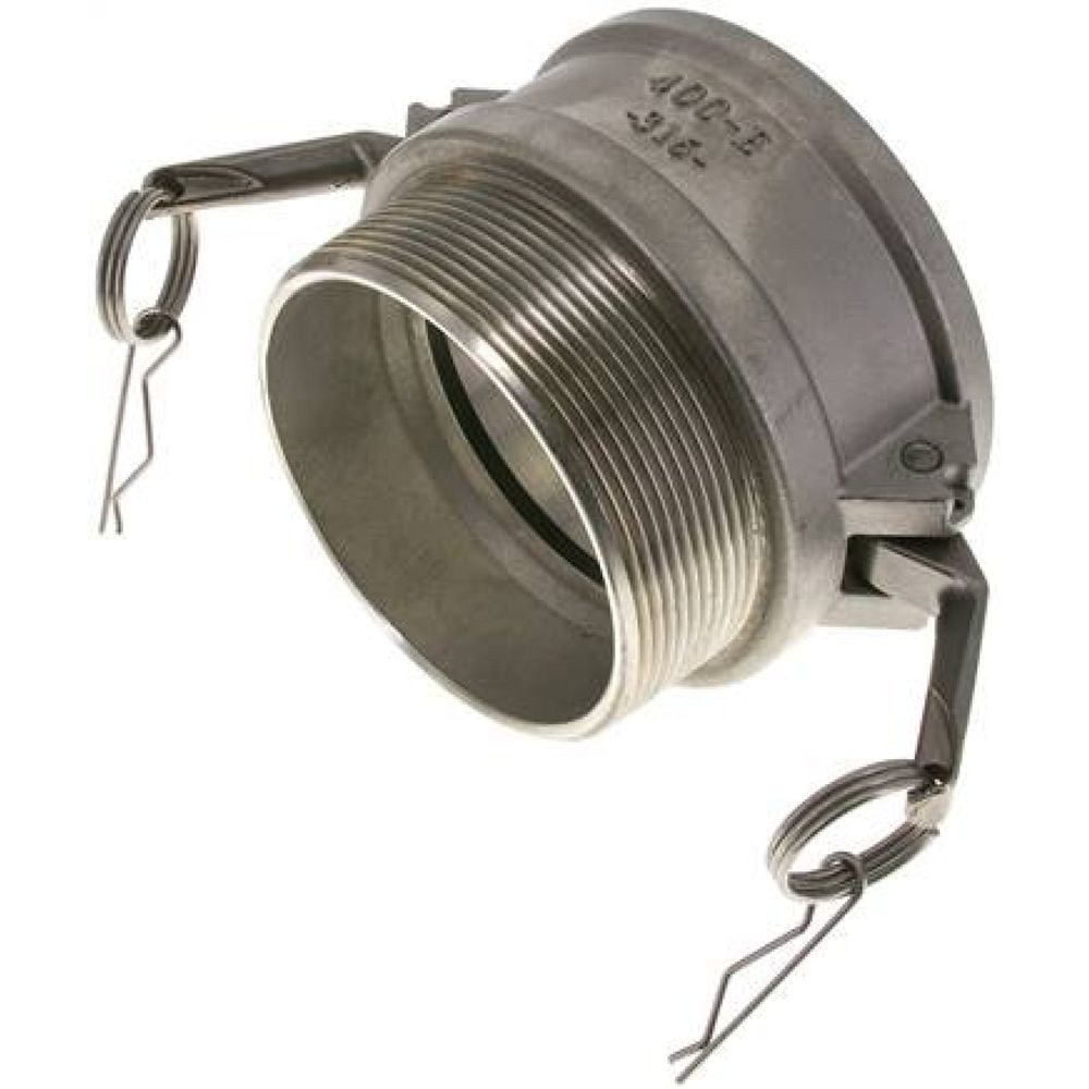 Kamlock-Kupplung (B) NPT 4"(AG), Edelstahl (1.4408)