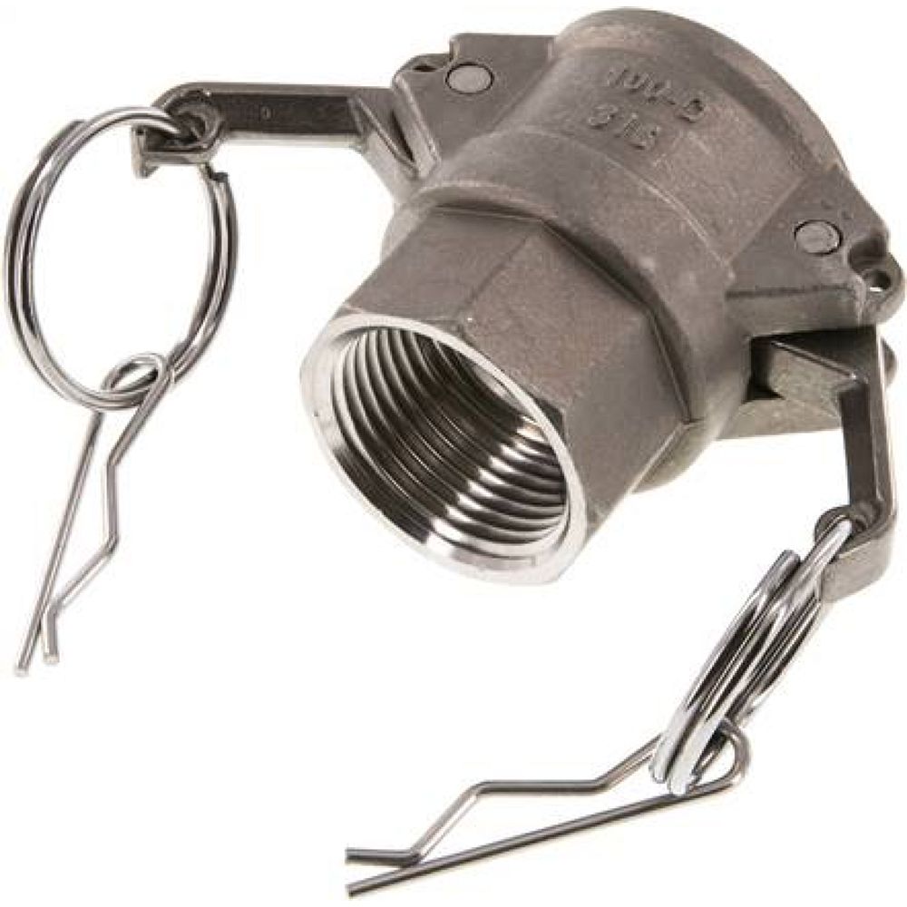 Kamlock-Kupplung (D) Rp 1"(IG), Edelstahl (1.4408)