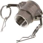 Kamlock-Kupplung (D) Rp 1"(IG), Edelstahl (1.4408)