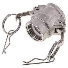 DIN/EN-Kamlock-Kupplung (D/DF) G 1"(IG), Edelstahl (1.4408)