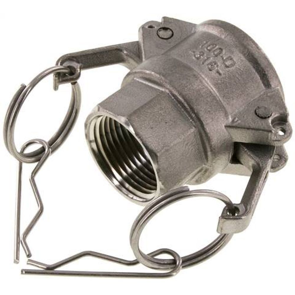 Kamlock-Kupplung (D) NPT 1"(IG), Edelstahl (1.4408)