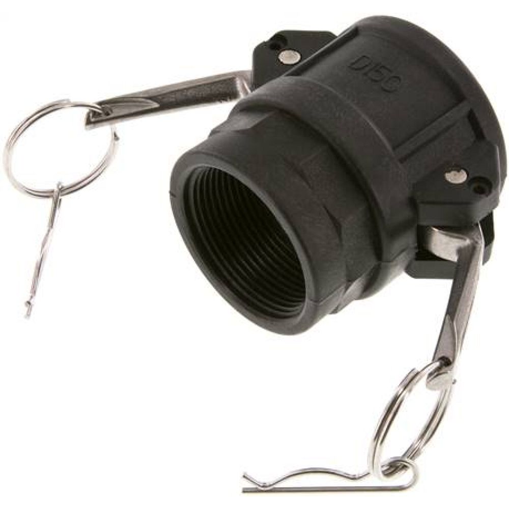 Kamlock-Kupplung (D) Rp 1-1/2"(IG), Polypropylen