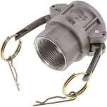 Kamlock-Kupplung (D) Rp 1-1/4"(IG), Aluminium