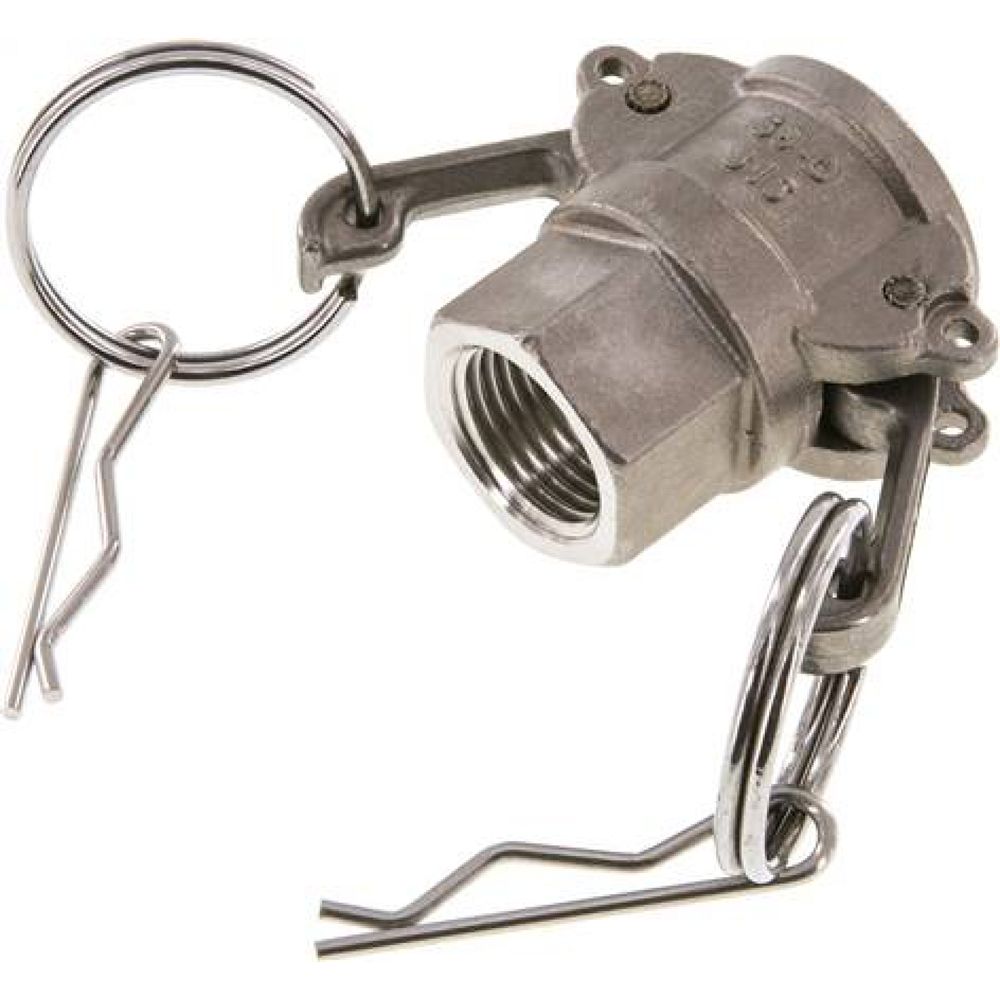 Kamlock-Kupplung (D) Rp 1/2"(IG), Edelstahl (1.4408)