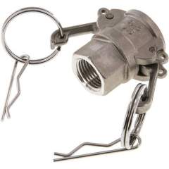 Kamlock-Kupplung (D) Rp 1/2"(IG), Edelstahl (1.4408)