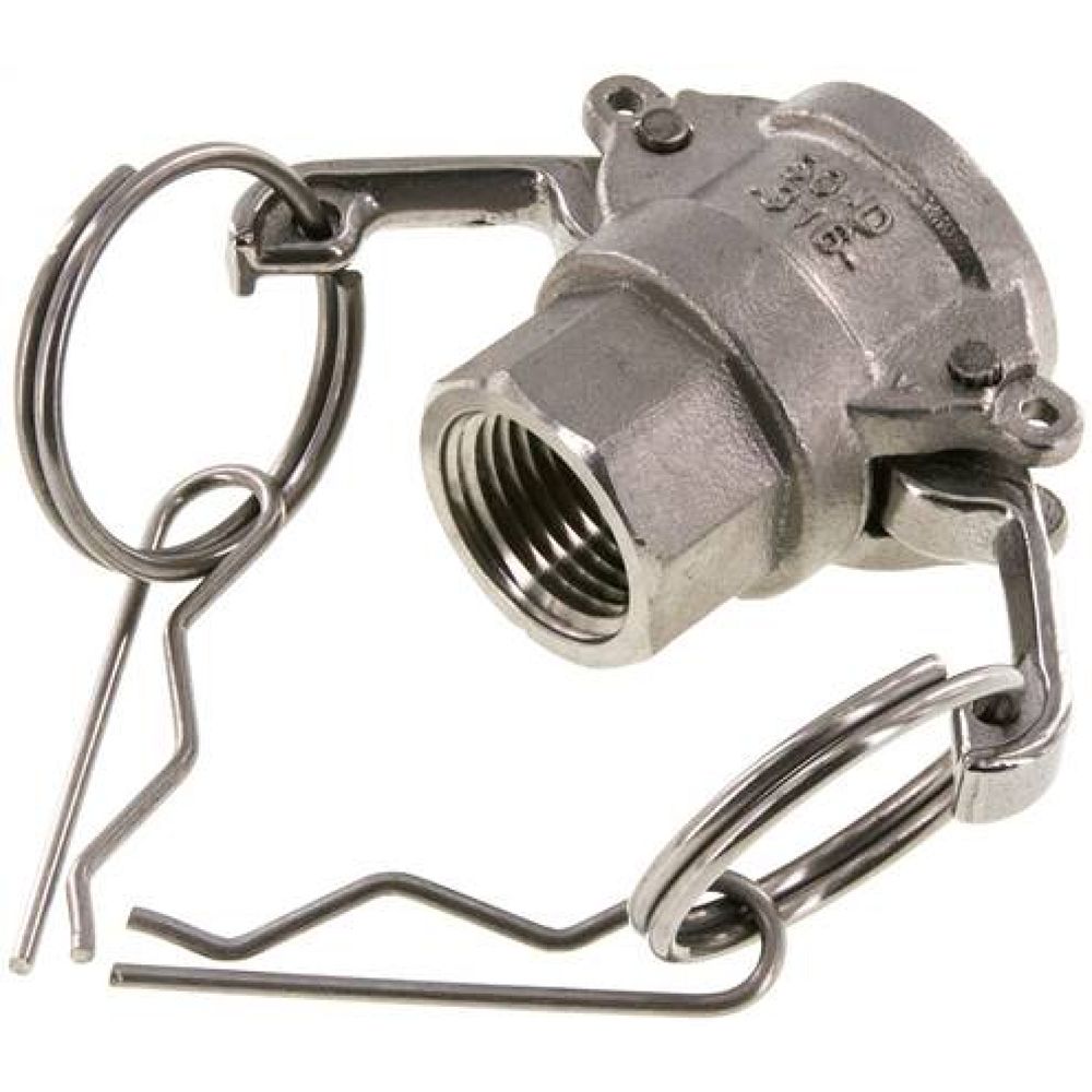 Kamlock-Kupplung (D) NPT 1/2"(IG), Edelstahl (1.4408)