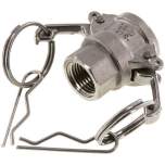 Kamlock-Kupplung (D) NPT 1/2"(IG), Edelstahl (1.4408)