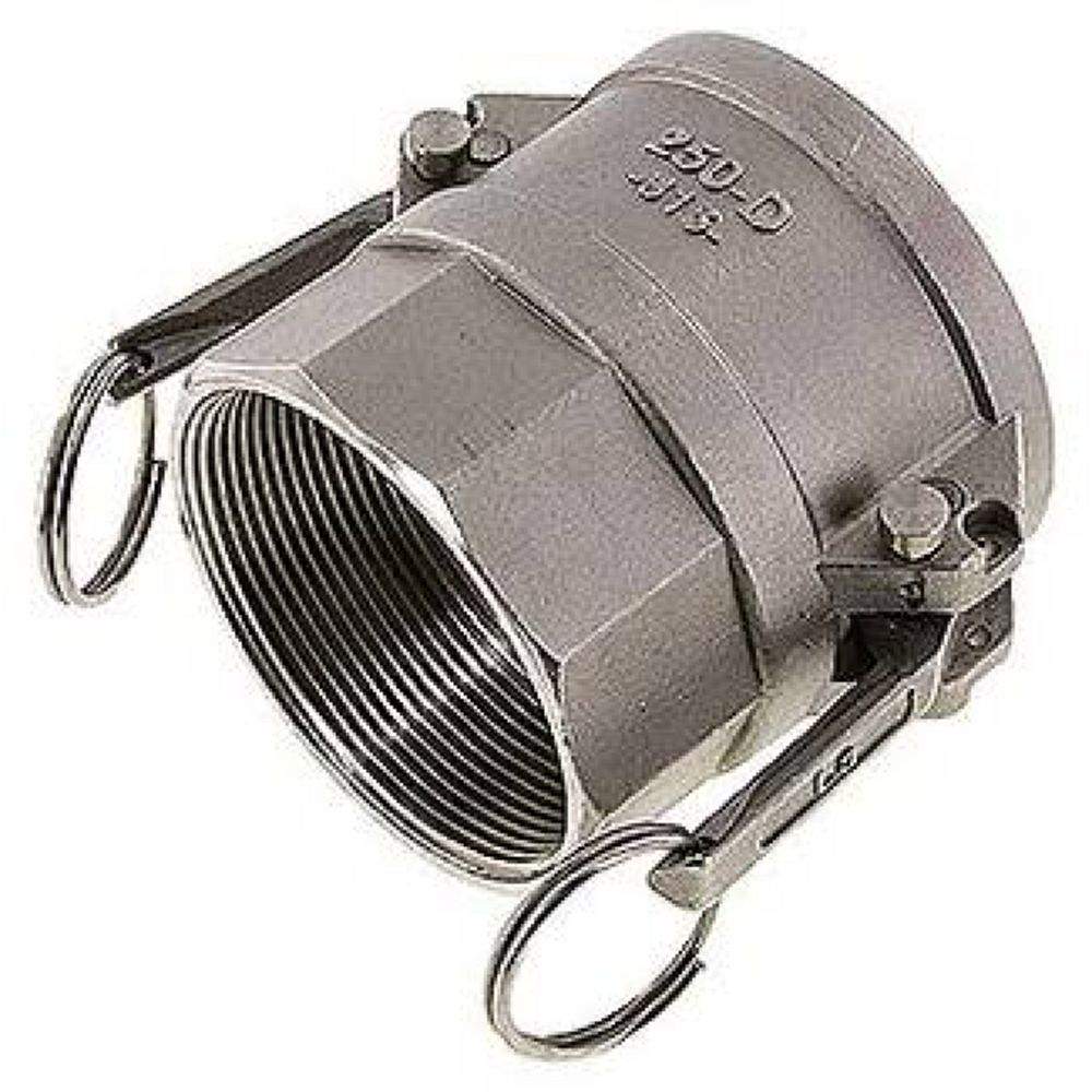 Sicherheits-Kamlock-Kupplung (D) Rp 2-1/2"(IG), Edelstahl (1.4408)