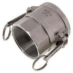 Sicherheits-Kamlock-Kupplung (D) Rp 2-1/2"(IG), Edelstahl (1.4408)