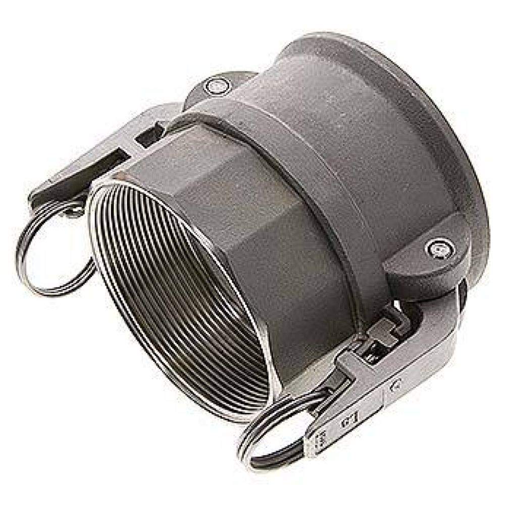 Sicherheits-Kamlock-Kupplung (D) Rp 3"(IG), Edelstahl (1.4408)