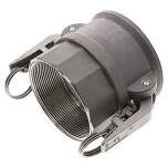 Sicherheits-Kamlock-Kupplung (D) Rp 3"(IG), Edelstahl (1.4408)