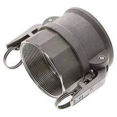 Sicherheits-Kamlock-Kupplung (D) Rp 3"(IG), Edelstahl (1.4408)