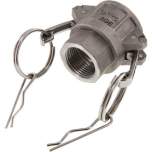 Kamlock-Kupplung (D) Rp 3/4"(IG), Aluminium