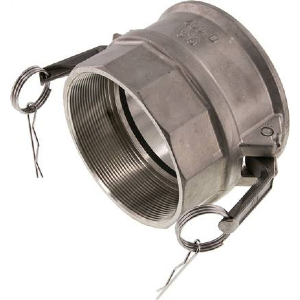 Kamlock-Kupplung (D) Rp 4"(IG), Edelstahl (1.4408)