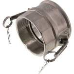 Kamlock-Kupplung (D) Rp 4"(IG), Edelstahl (1.4408)
