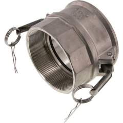 Kamlock-Kupplung (D) Rp 4"(IG), Edelstahl (1.4408)