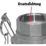 PTFE-Flachdichtung für Innengewinde G 4"