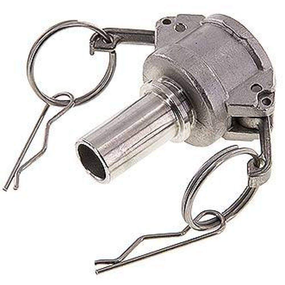 DIN/EN-Kamlock-Kupplung (C/CC) 19 (3/4")mm Schlauch, Edelstahl (1.4408)