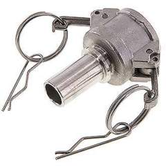 DIN/EN-Kamlock-Kupplung (C/CC) 19 (3/4")mm Schlauch, Edelstahl (1.4408)