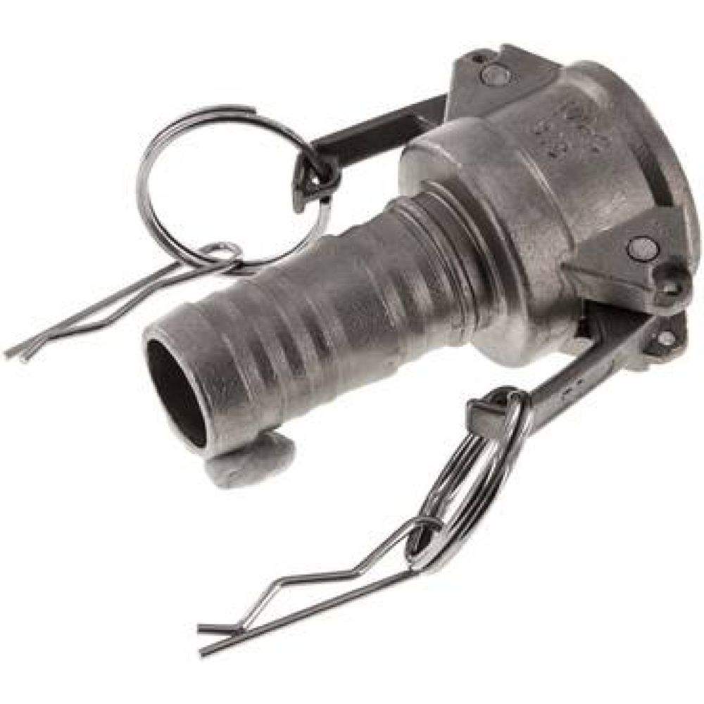 Kamlock-Kupplung (C) 25 (1")mm Schlauch, Edelstahl (1.4408)