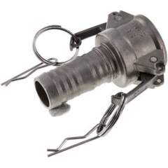 Kamlock-Kupplung (C) 25 (1")mm Schlauch, Edelstahl (1.4408)