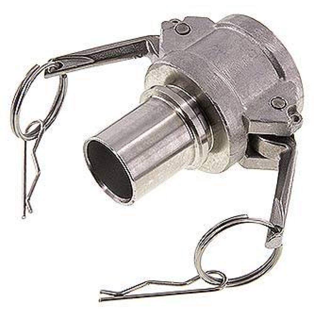 DIN/EN-Kamlock-Kupplung (C/CC) 32 (1-1/4")mm Schlauch, Edelstahl (1.4408)