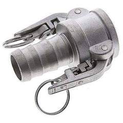 Sicherheits-Kamlock-Kupplung (C) 32 (1-1/4")mm Schlauch, Edelstahl (1.4408)