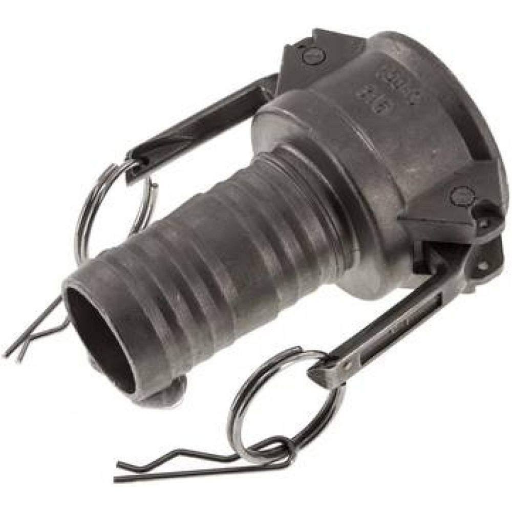 Kamlock-Kupplung (C) 38 (1-1/2")mm Schlauch, Edelstahl (1.4408)