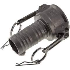 Kamlock-Kupplung (C) 38 (1-1/2")mm Schlauch, Edelstahl (1.4408)