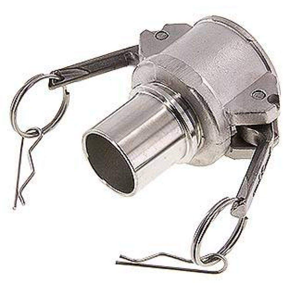 DIN/EN-Kamlock-Kupplung (C/CC) 38 (1-1/2")mm Schlauch, Edelstahl (1.4408)