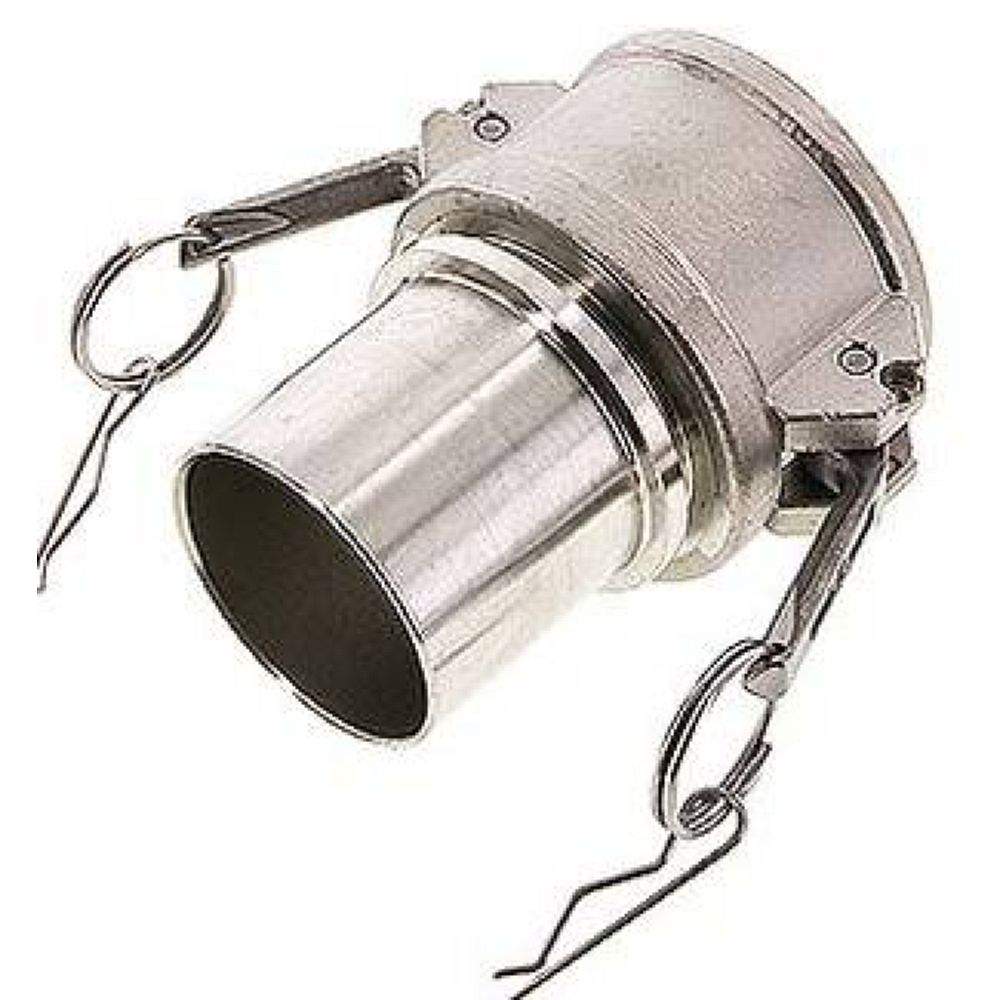 DIN/EN-Kamlock-Kupplung (C/CC) 63 (2-1/2")mm Schlauch, Edelstahl (1.4408)