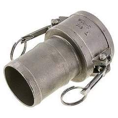 Sicherheits-Kamlock-Kupplung (C) 63 (2-1/2")mm Schlauch, Edelstahl (1.4408)