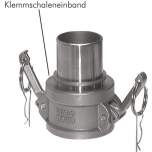 DIN/EN-Kamlock-Kupplung (C/CC) 100 (4")mm Schlauch, Edelstahl (1.4408)