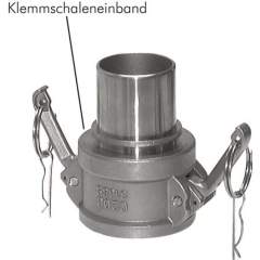 DIN/EN-Kamlock-Kupplung (C/CC) 100 (4")mm Schlauch, Edelstahl (1.4408)