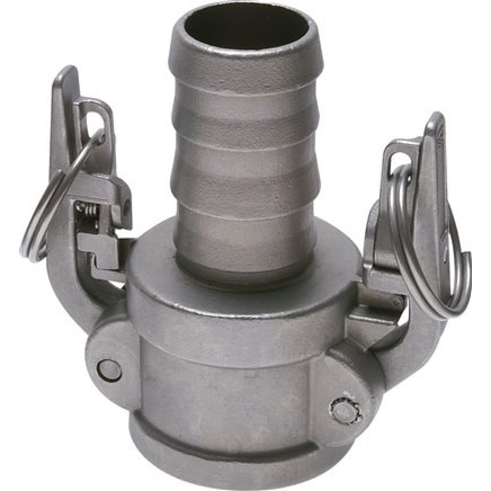 Sicherheits-Kamlock-Kupplung (C) 75 (3")mm Schlauch, Edelstahl (1.4408)