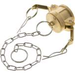 Kamlock-Verschlusskappe (DC) 1", Messing